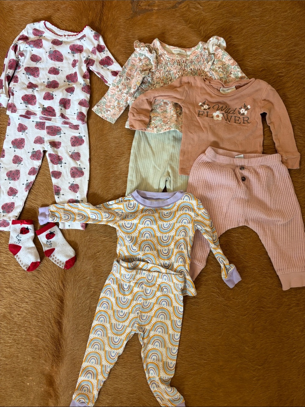 12 months Girls Pants and Shirt Bundle